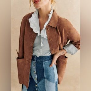 Sézane Women’s Will Jacket - Camel Suede - XL